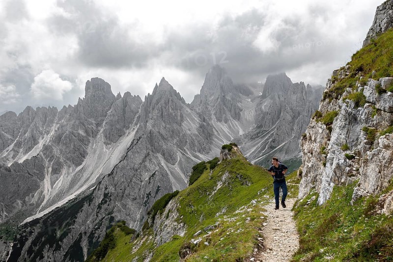 Hikers on a trail