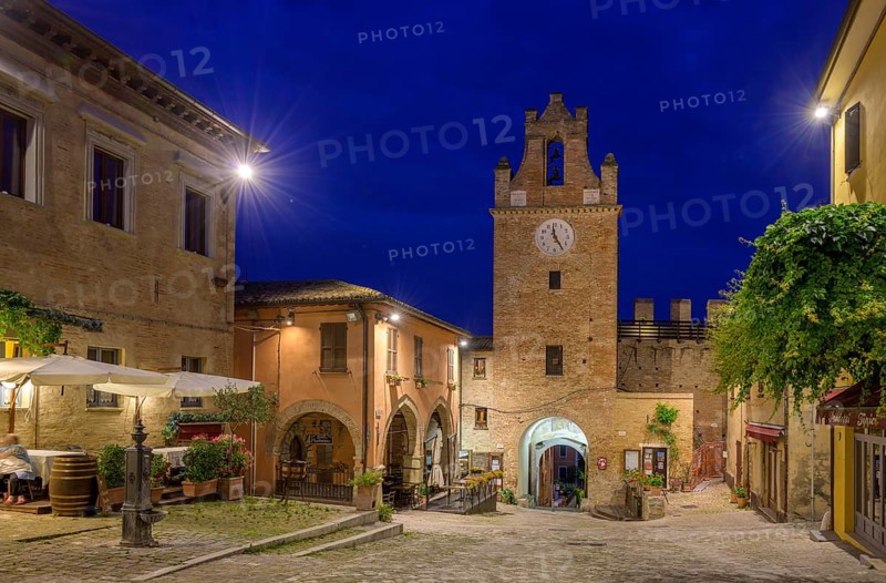 Clock Tower and Restaurant