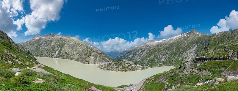 View of Lake Grimsel from the Grimsel Pass road