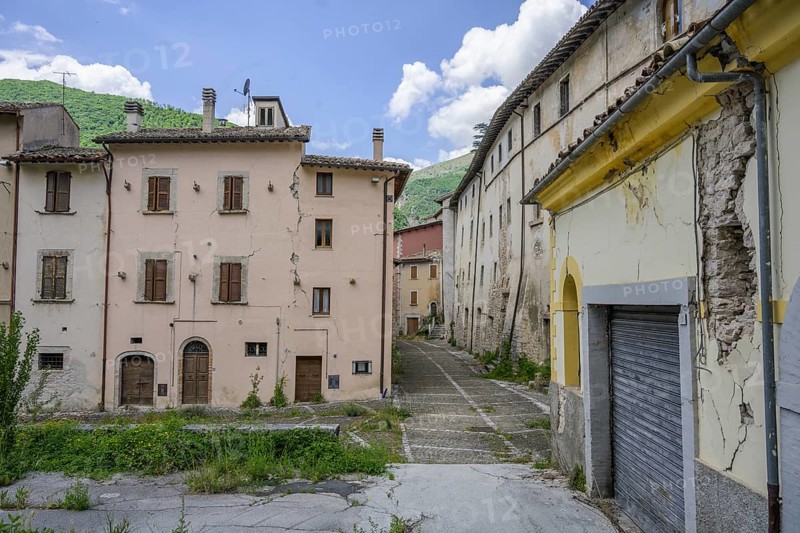 Old town of Visso destroyed by earthquake