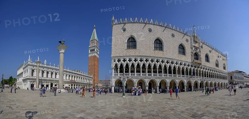 Palazzo Ducale Biblioteca Nazionale Marciana Columna de San Teodoro Colonna di San Marco and Campanile di San Marco