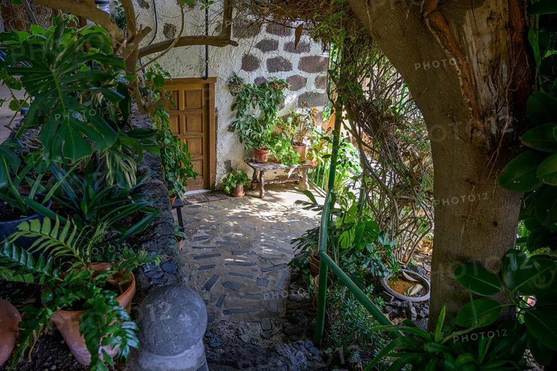 Entrance area of the restaurant El Guanche