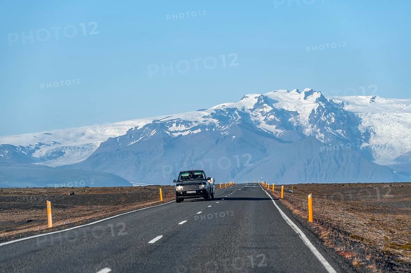 Car on country road