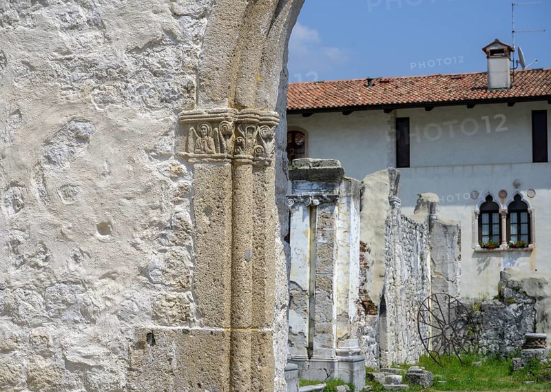 Ruins of the church that collapsed in the 1976 earthquake