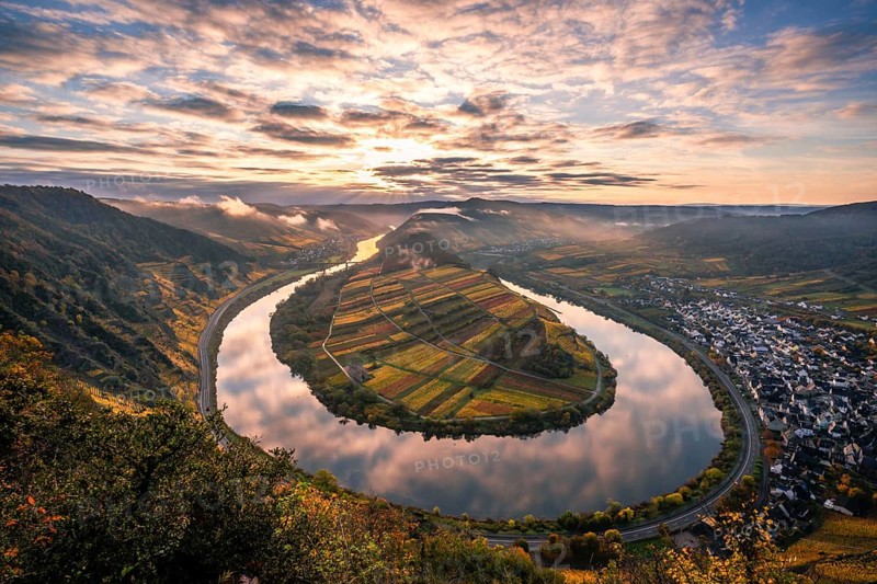 View over the Moselle valley