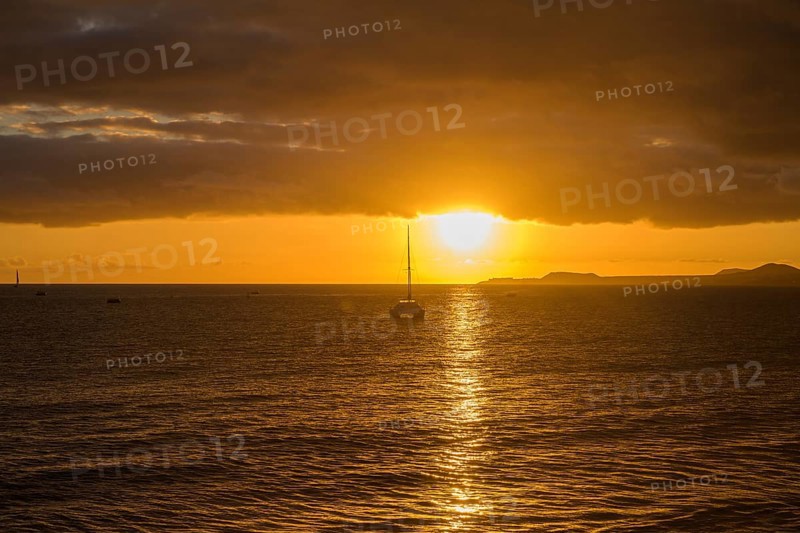 Sunset at Tejita Beach near Montana Roja