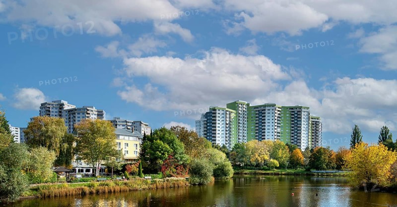 Residential buildings in the Berlin high-rise housing estate Maerkisches Viertel