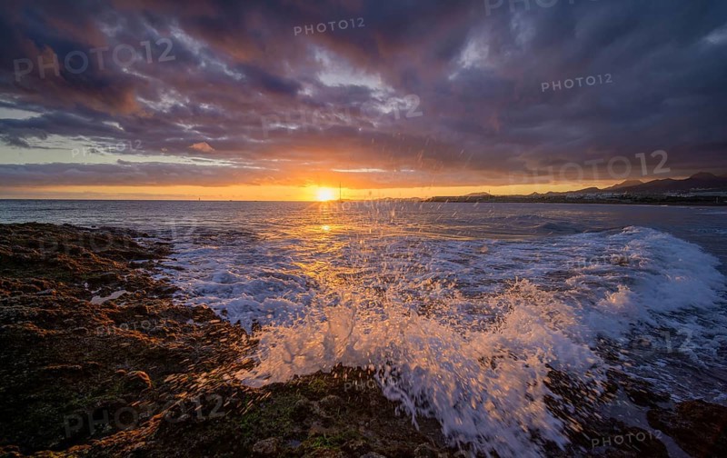Sunset at Tejita Beach near Montana Roja