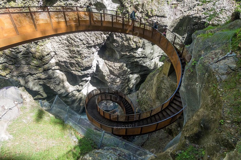 Spiral staircase Helix in the Liechtensteinklamm
