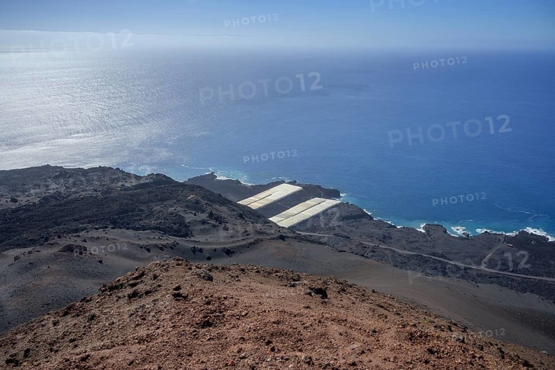 View of banana plantations from Teneguia volcano