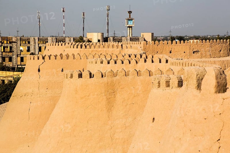City wall made of clay
