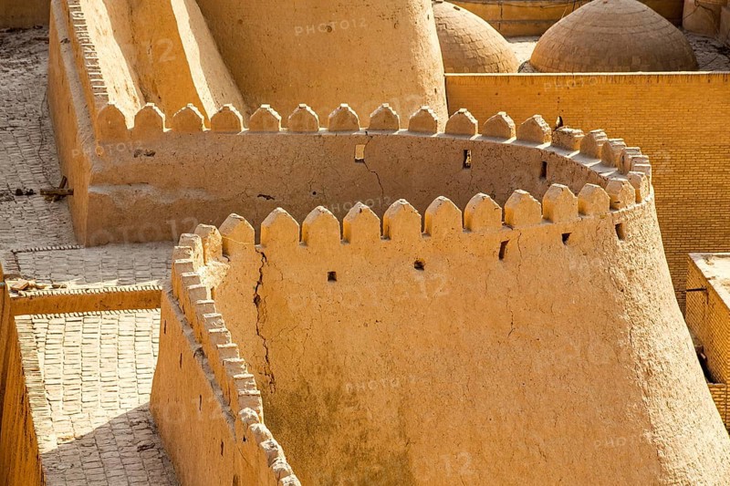 City wall made of clay