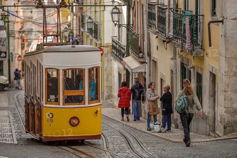 Funicular railway Ascensor da Bica