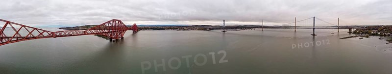 Forth Bridge railway bridge and Forth Road Bridge road bridge