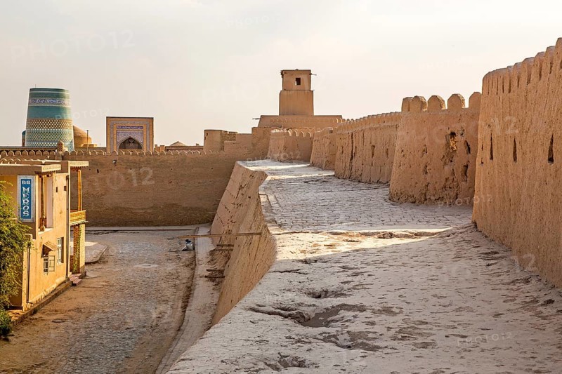 City wall made of clay