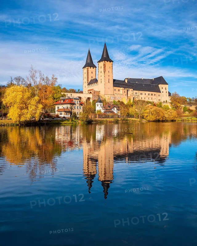 Rochlitz Castle in autumn