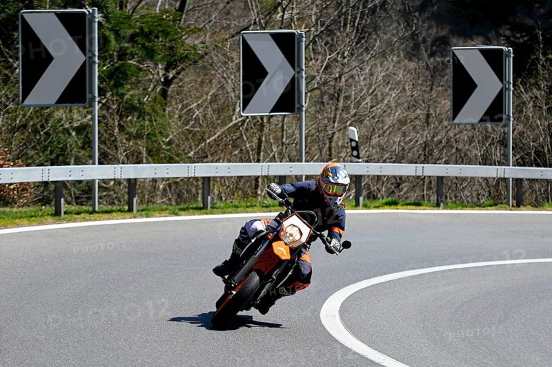 Pass ride motorcyclist