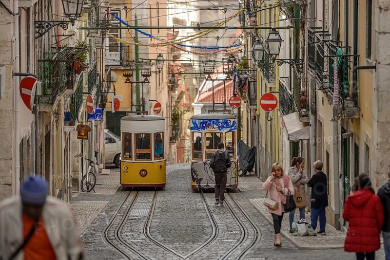 Funicular railway Ascensor da Bica