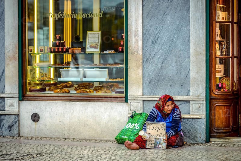 Beggar woman