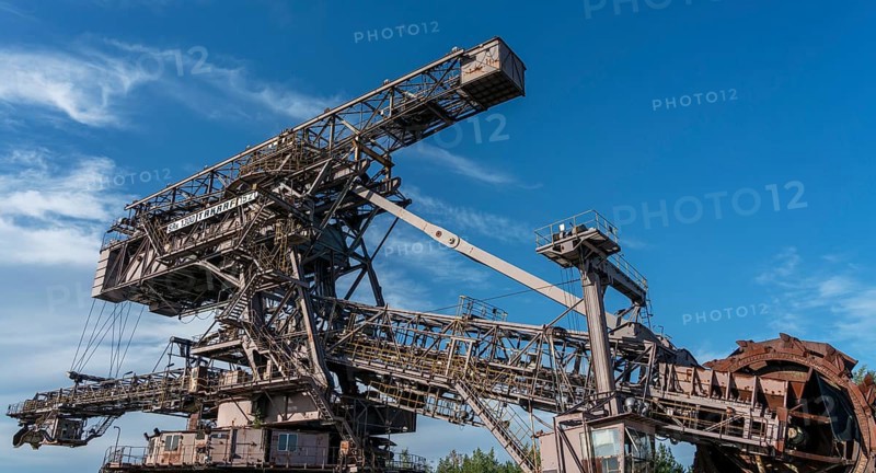 Old lignite excavators in Ferropolis