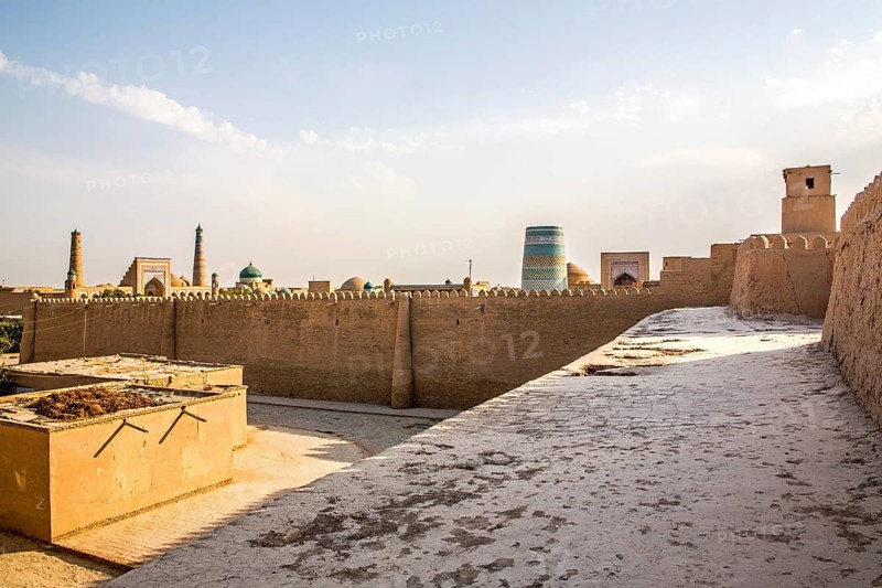 City wall made of clay