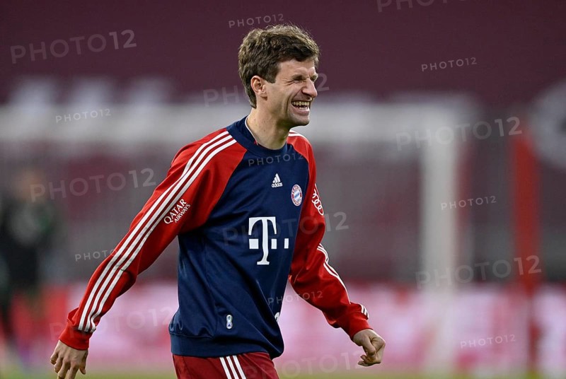 Good mood with Thomas Mueller FC Bayern Munich FCB 25