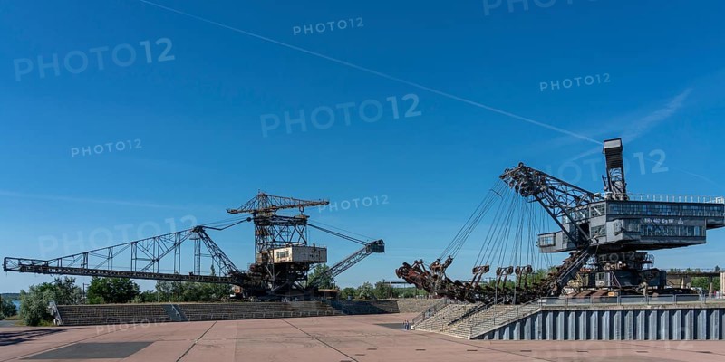 Old lignite excavators in Ferropolis