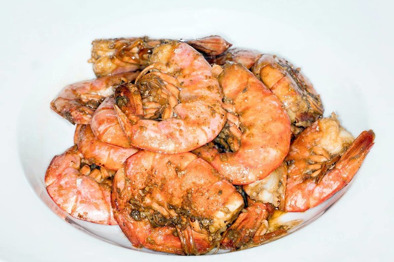 Argentine red prawns