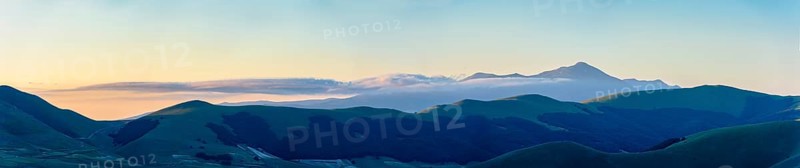 Sunrise on Sibillini mountains