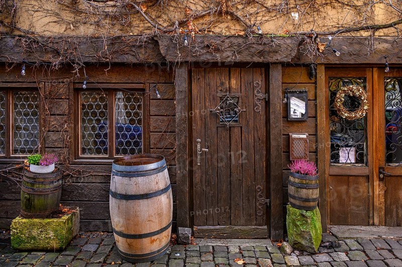 Old wooden door