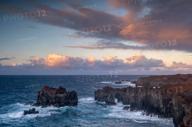 Sunset on the cliff