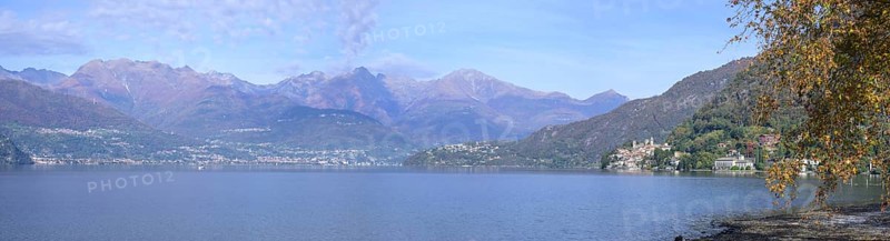 View over the lake to Corenno Plinio