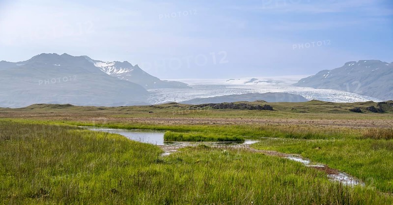 Kverkfjoell glacier tongue on Vatnajoekull glacier