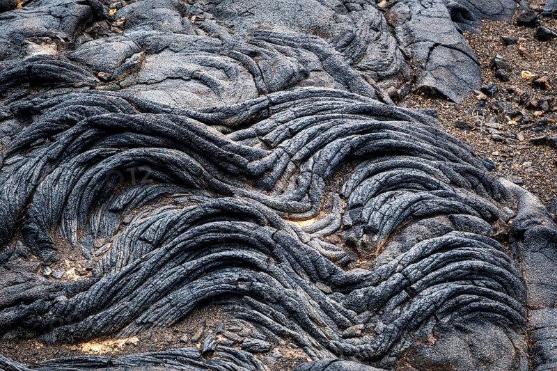 Pahoehoe lava