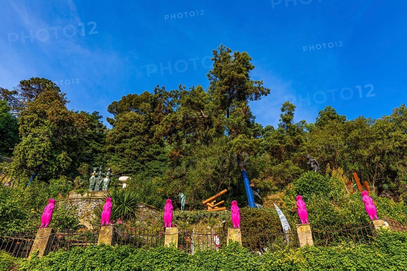 Pink Sculptures at Portofino Park Museum