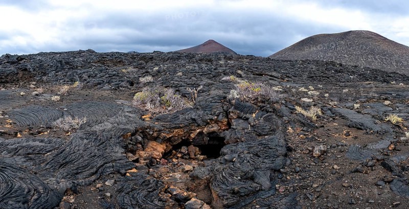 Typical volcanic landscape near La Restinga