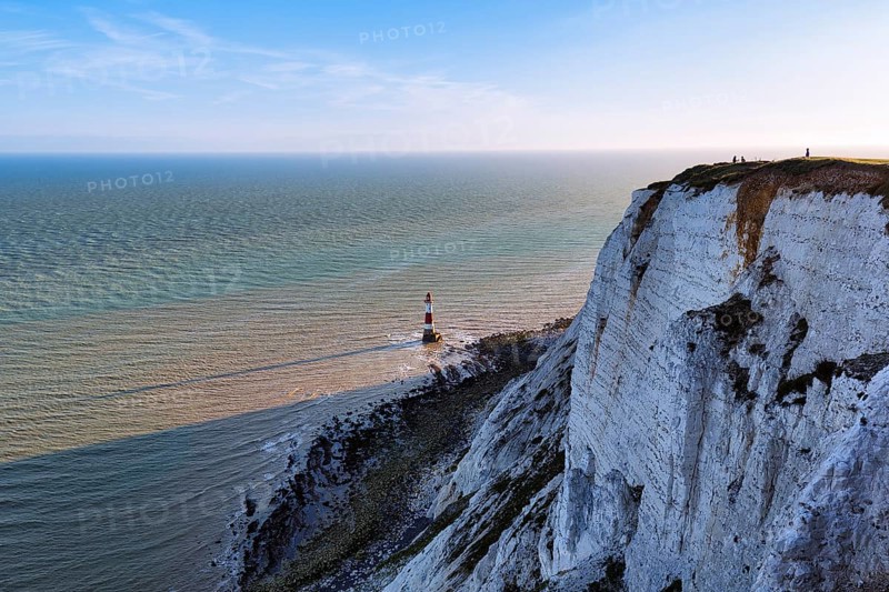 Chalk Coast with View of Beachy Head Lighthouse