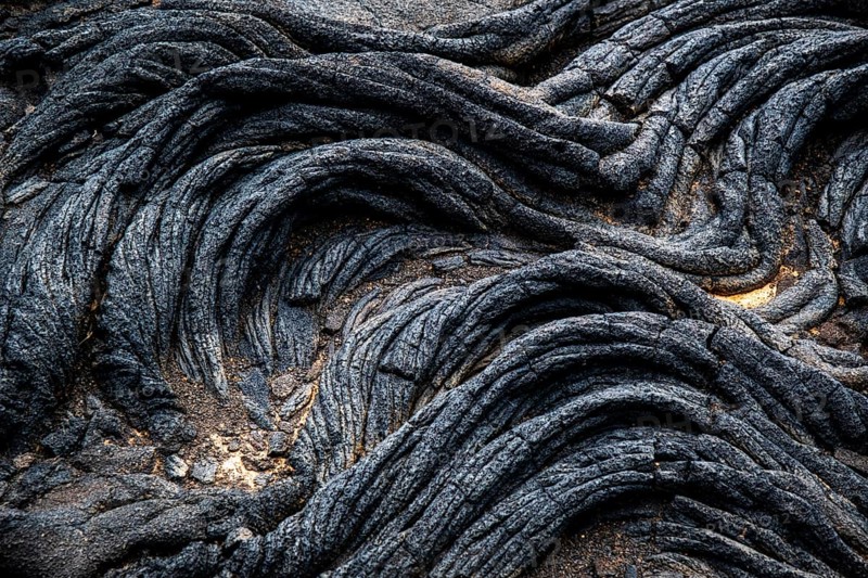 Pahoehoe lava