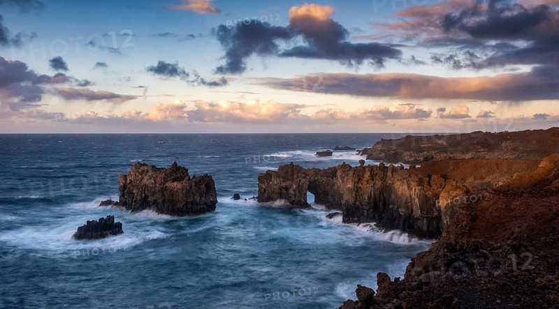 Sunset on the cliff