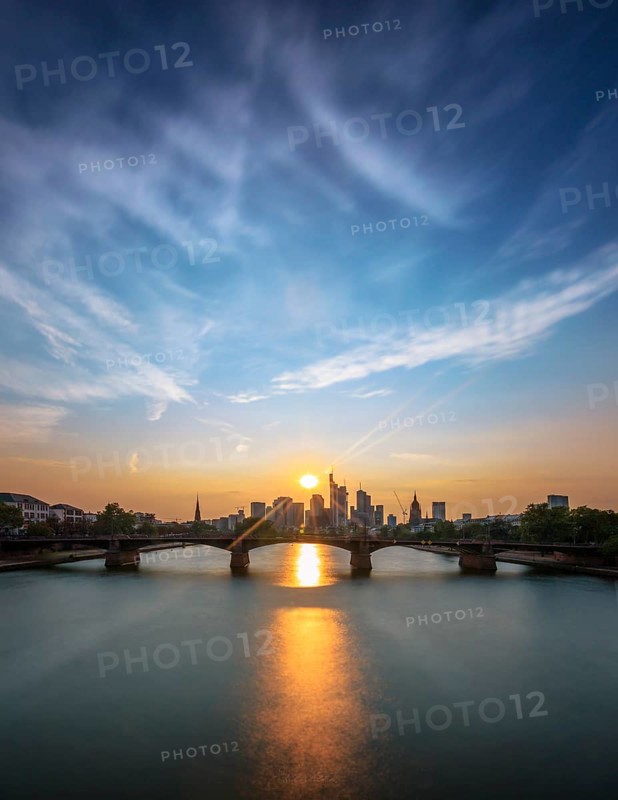 View of Frankfurt and the Frankfurt skyline