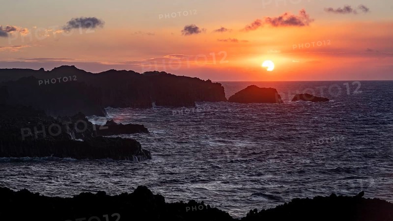 Sunset on the cliff