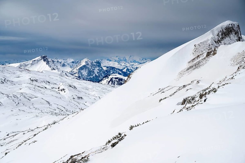 Peak of the Toreck with Vorarlberg mountains