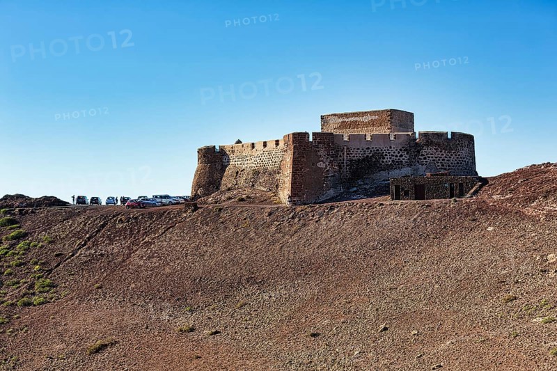 Castillo de Santa Barbara on the edge of the caldera
