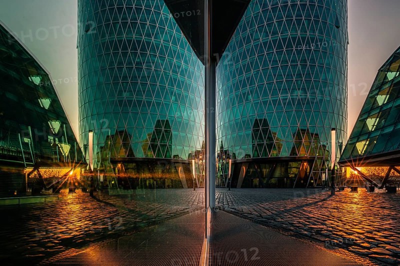 Reflection in a glass pane