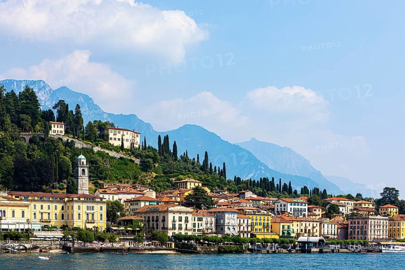 The village of Bellagio on the shores of Lake Como