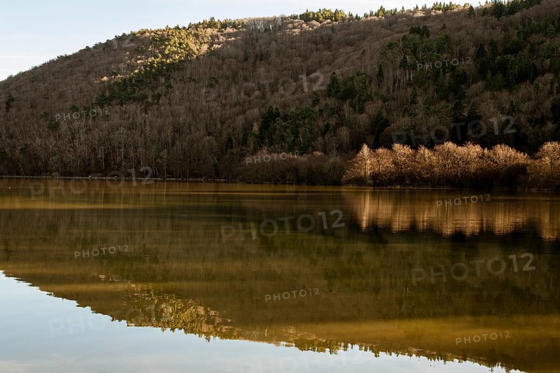 Lake Chambon in winter