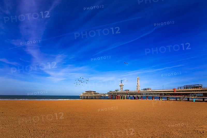 Scheveningen Pier on the beach of Scheveningen