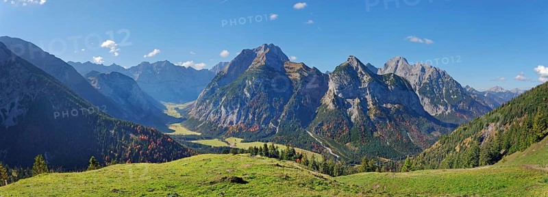View to Eng Alm and Grosser Ahornboden