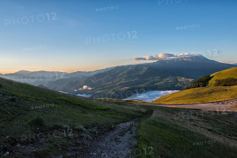 Sunrise on Sibillini mountains