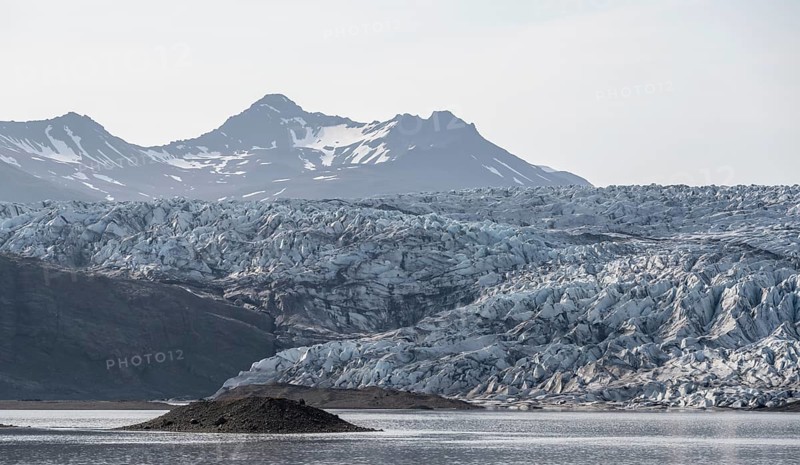 Kverkfjoell glacier tongue on Vatnajoekull glacier